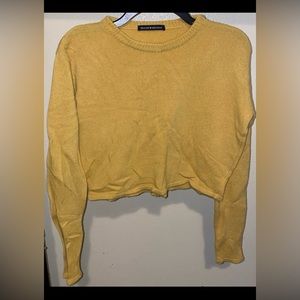 Brandy Melville Long Sleeve Yellow Sweater - OS